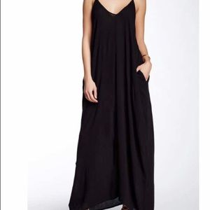 Black maxi dress